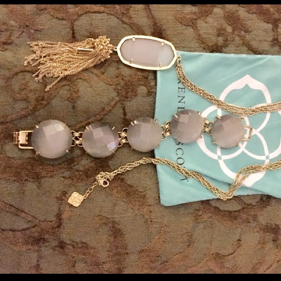 Kendra Scott Rahne necklace in slate - Picture 2 of 3